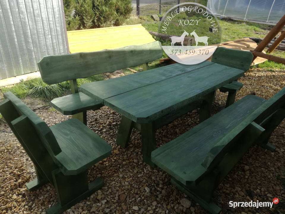 Meble ogrodowe lite drewno góralskie meble śląskie