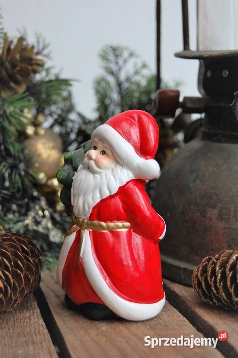 Mikołaj ceramiczny malowany figurka 10