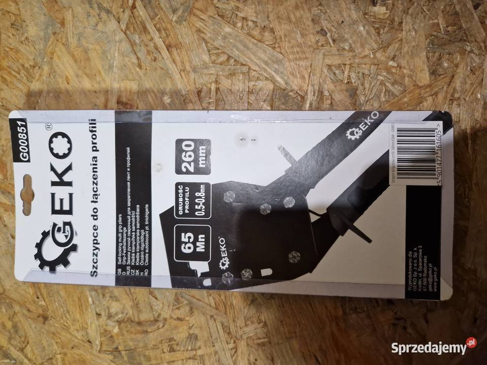 Szczypce do łączenia profili 260mm 65Mn 24 Kod Szczypce i kombinerki wielkopolskie Głogowa