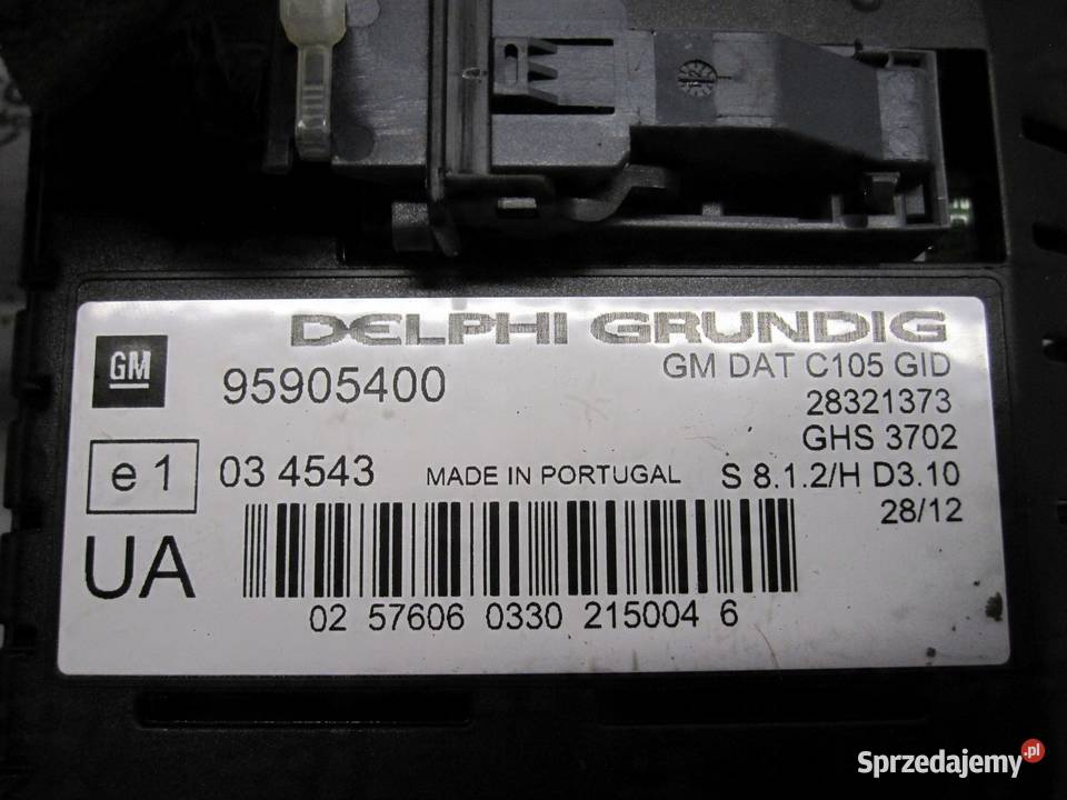 OPEL ANTARA LIFT 12r ekran wyświetlacz 95905400