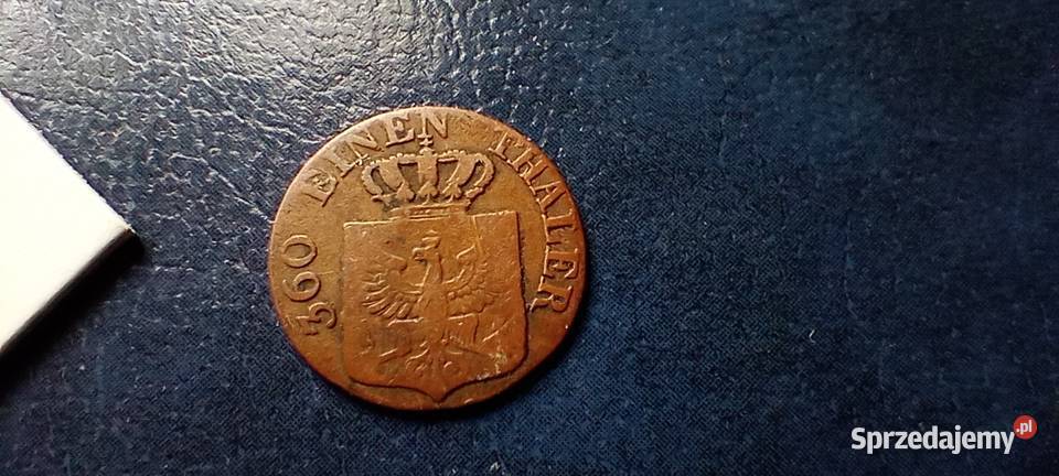 Stare monety 1 fenig 1842 D Niemcy Lesko sprzedam