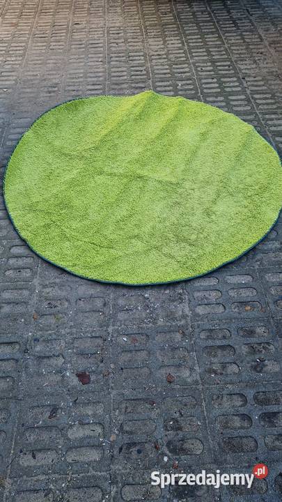 Dywanik okrągły zielony dywan Siedlisko