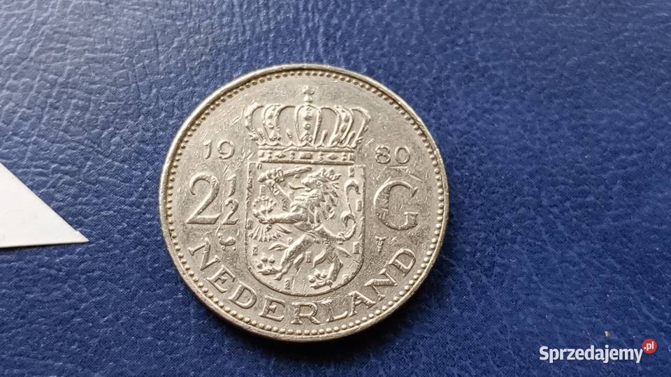 Stare monety 2 12 gulden 1980 Holandia podkarpackie Lesko