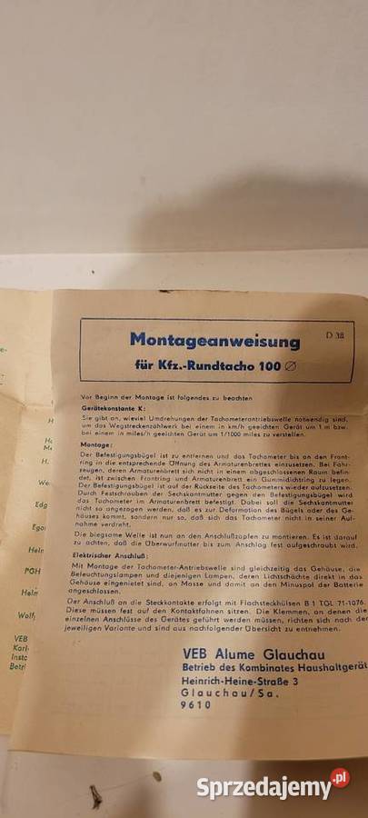 licznik wartburg sprzedam