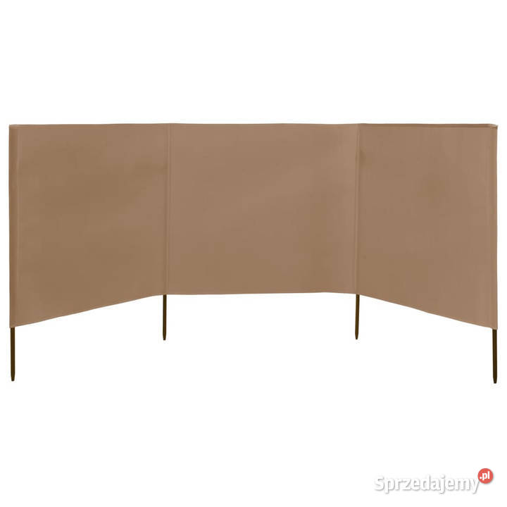 Parawan 3skrzydłowy z tkaniny 400x80 taupe Pozostałe Warszawa