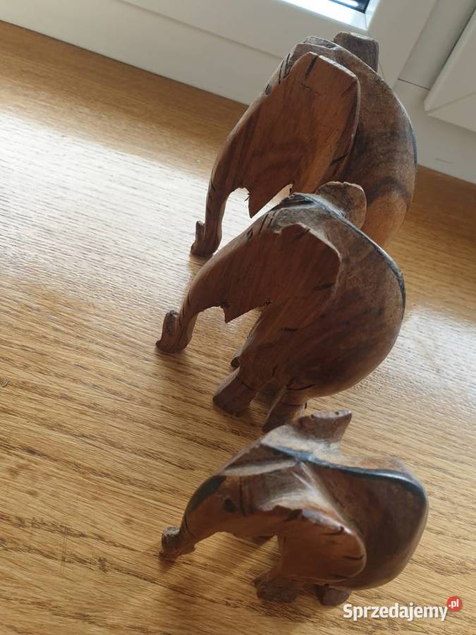 Figurka drewno słoń 3 Radom