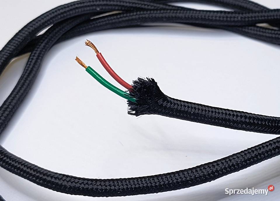 Kabel Przewód w oplocie 2 x 025 stary telefon