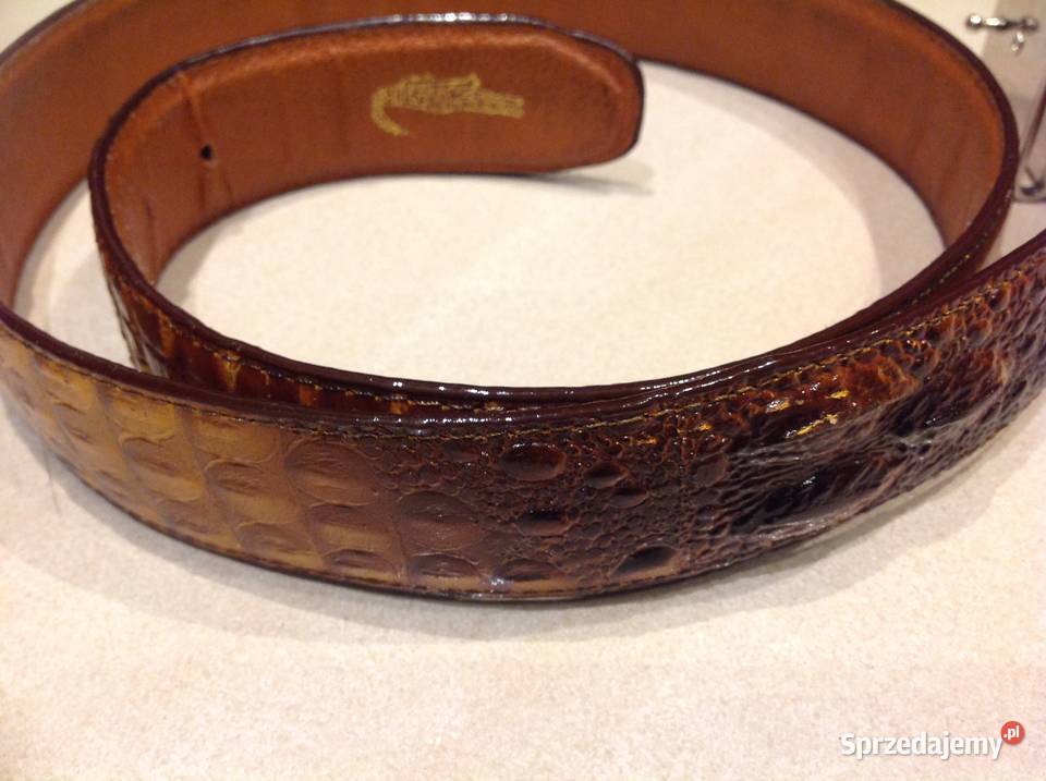 Pasek Męski Skóra Krokodyla Lacoste ML Skóra Dla mężczyzn sprzedam