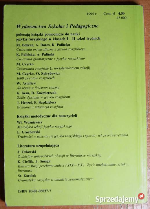 H Dąbrowska M Zybert Język rosyjski II klasa tradycyjny podręcznik