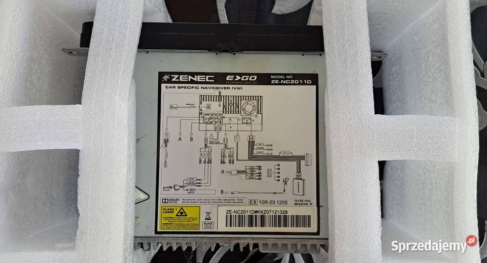 Radio VW Navi GPS Bluetooth Zenec ZENC2011D Pyrzyce