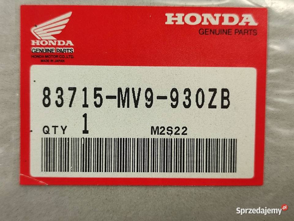 NAKLEJKA LEWY ZADUPEK HONDA CBR600F HURRICANE Emblematy