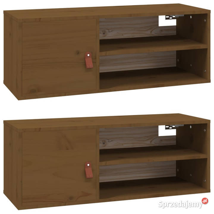 Szafki ścienne 2 miodowy brąz 80x30x30 lita Warszawa