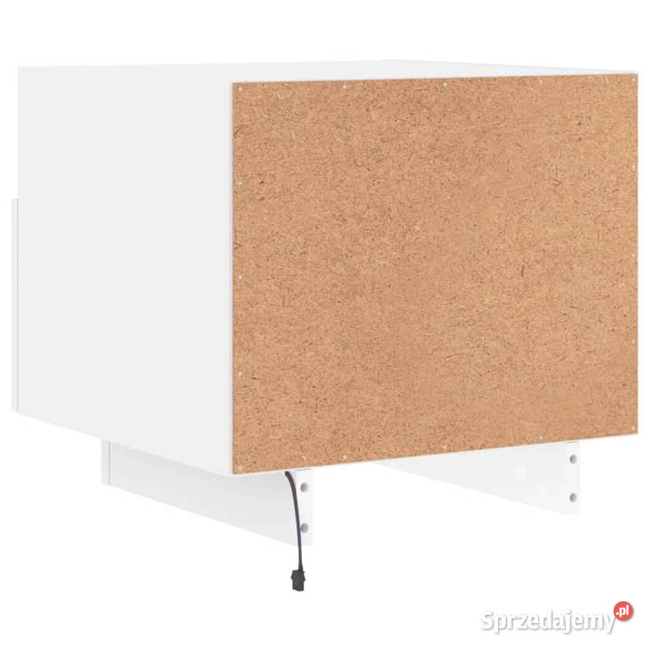 Szafki nocne z oświetleniem LED 2 białe 40x39x37 Warszawa