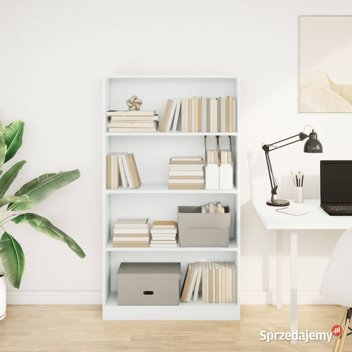 Regał biały 80x24x143 materiał drewnopochodny Warszawa sprzedam