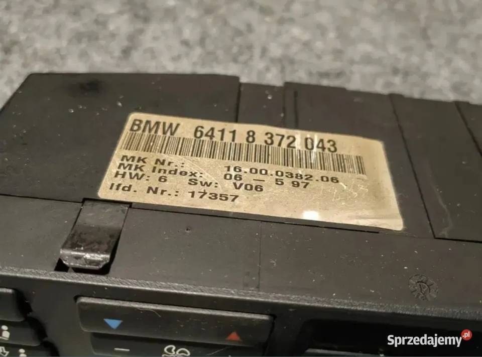 Panel sterowania nawiewu klimatyzacji BMW e38 śląskie Żory