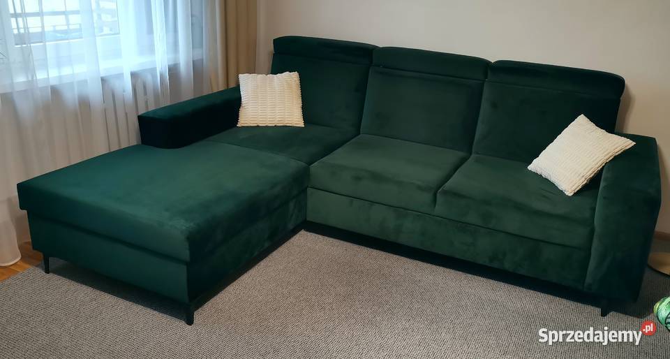 Sprzedam narożnik butelkowa zieleń Nowy Narożniki Lublin sprzedam