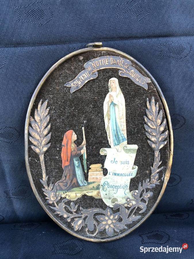 Stary mały obrazek Lourdes Łowicz