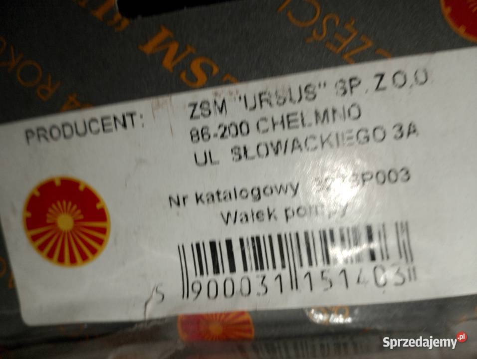Wałek pompy 3276P003 Ursus Chełmno Oryginał Tyczyn sprzedam