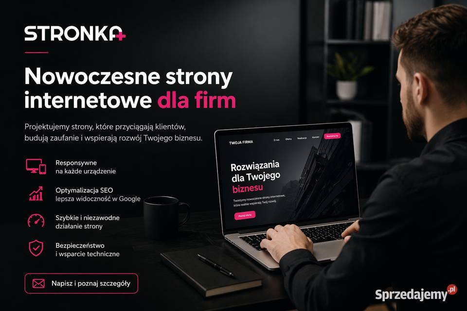 Wykonam responsywne strony www sklepy Warszawa