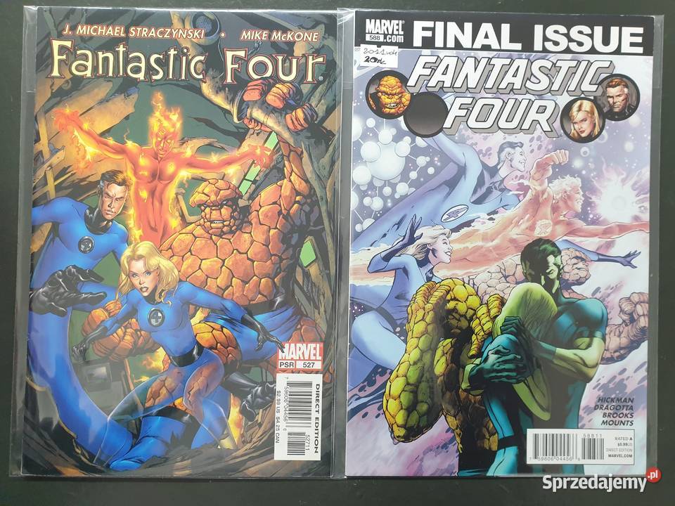 Fantastic Four 8 oryginalnych komiksów Marvel Gdynia