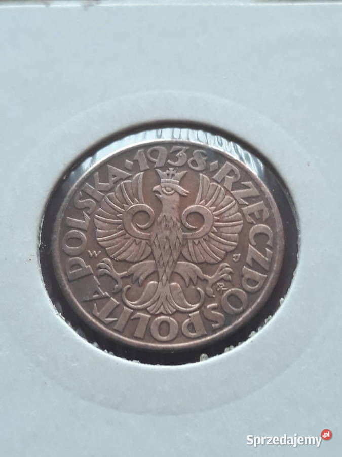 5 Groszy 1938 r Śliczne J wielkopolskie Konin