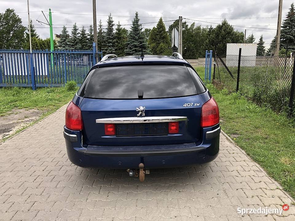 Peugeot 407 XENON 20d 136 Panorama Półskóry centralny zamek łódzkie Łódź