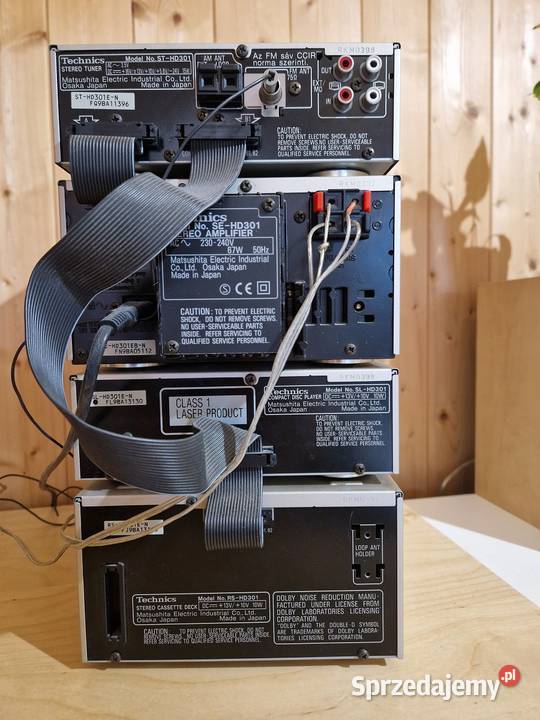 Wieża Technics seri HD301 kolumny Philips Olszyna