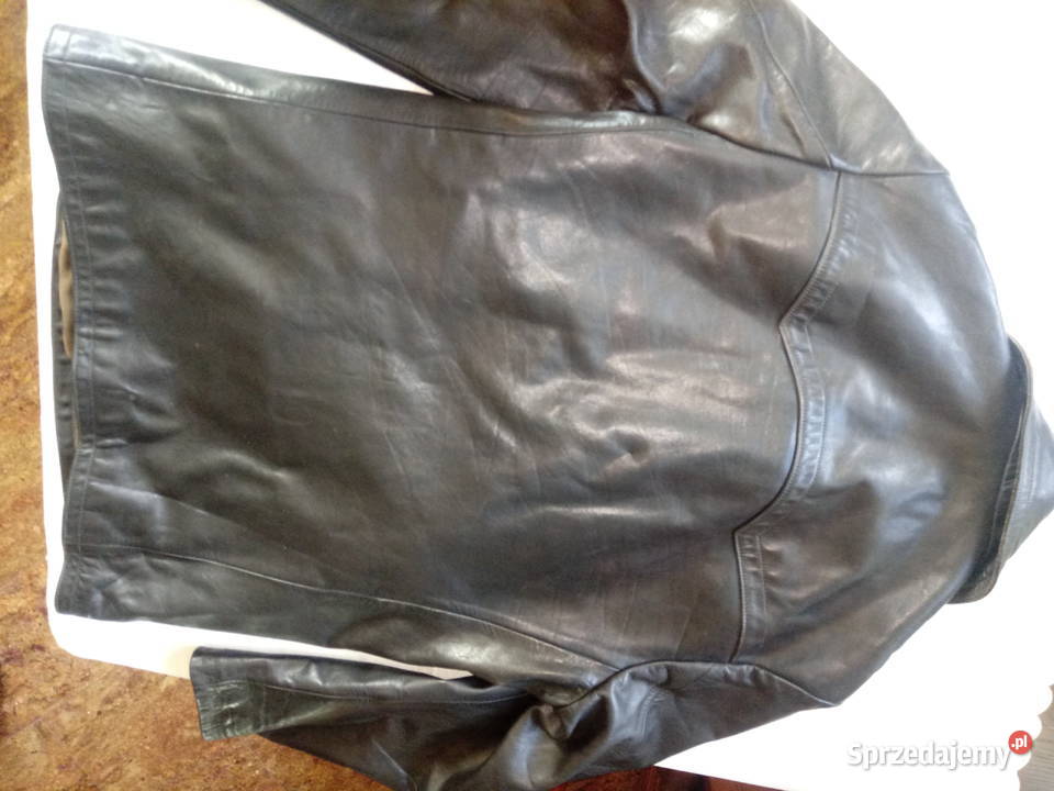 płaszcz skórzany kurtka męski czarny do Antyki, Sztuka, Kolekcje Piotrówek