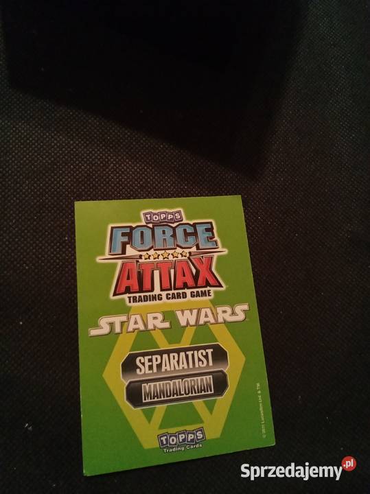 Karta Star wars force Attax topps Pozostałe mazowieckie Warszawa