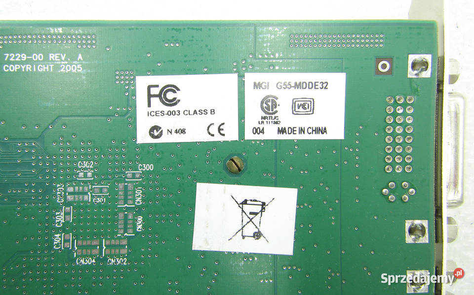 MATROX Millenium G550 G55MDDE32 32MB DDR 64bit Cielądz