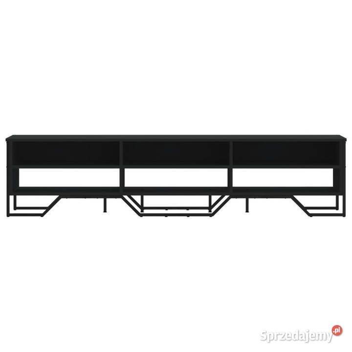 Szafka pod TV czarna 180x34x41 materiał Warszawa
