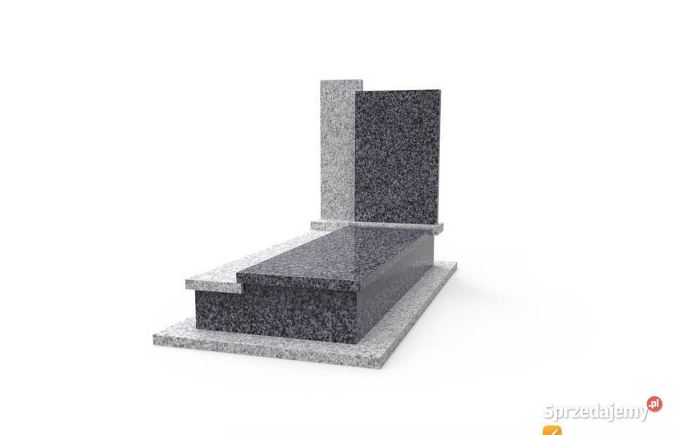 Nagrobek Granitowy Pojedynczy Premium Pomnik z Mieleszynek