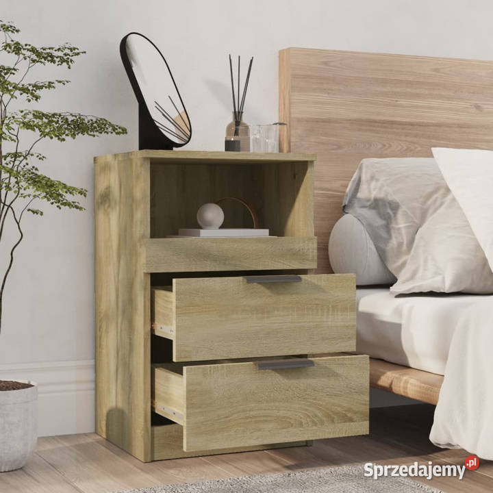 Szafki nocne 2 dąb sonoma materiał