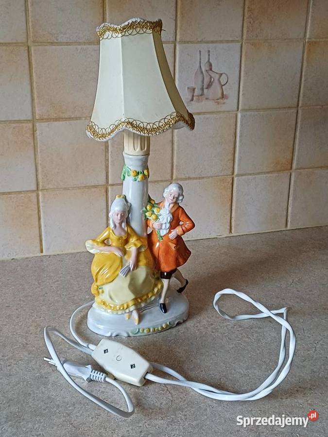 vintage lampka porcelanowa Porcelana i szkło Nowy Targ