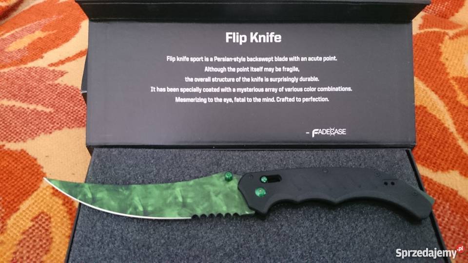 Nóż CSGO Fadecase Replika Flip knife Antyki, Sztuka, Kolekcje Jaworzno