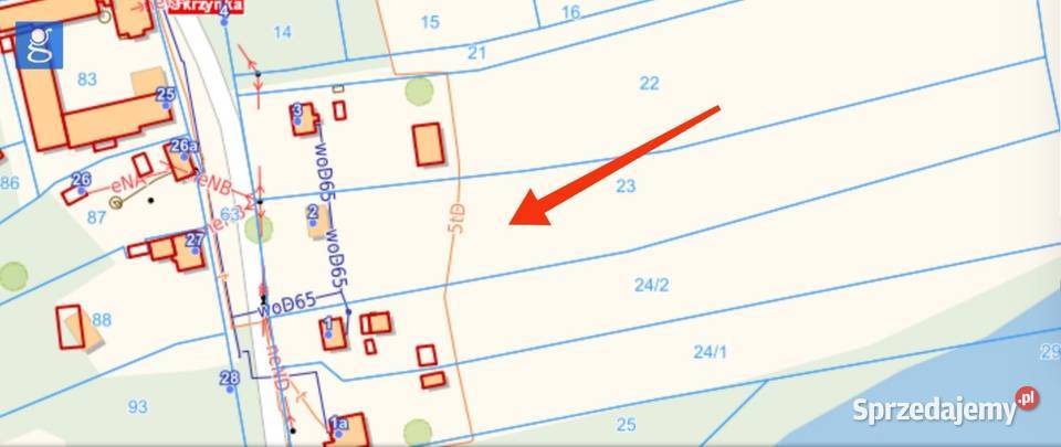 Duża działka z domkiem jeziorami z widokiem na 1250zł/m2 Skrzynka