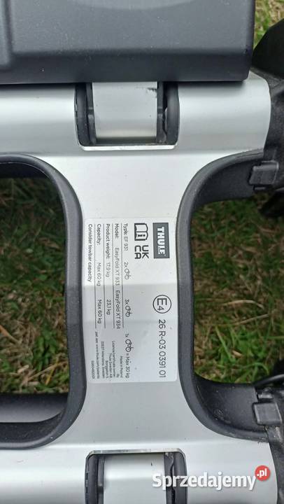 Bagażnik hak Thule EF 934 XT 3 rowery 13pin st Bagażniki Rybarzowice