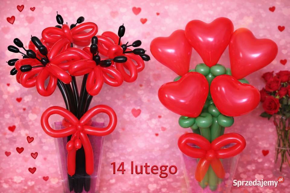 Walentynkowe bukiety balonowe