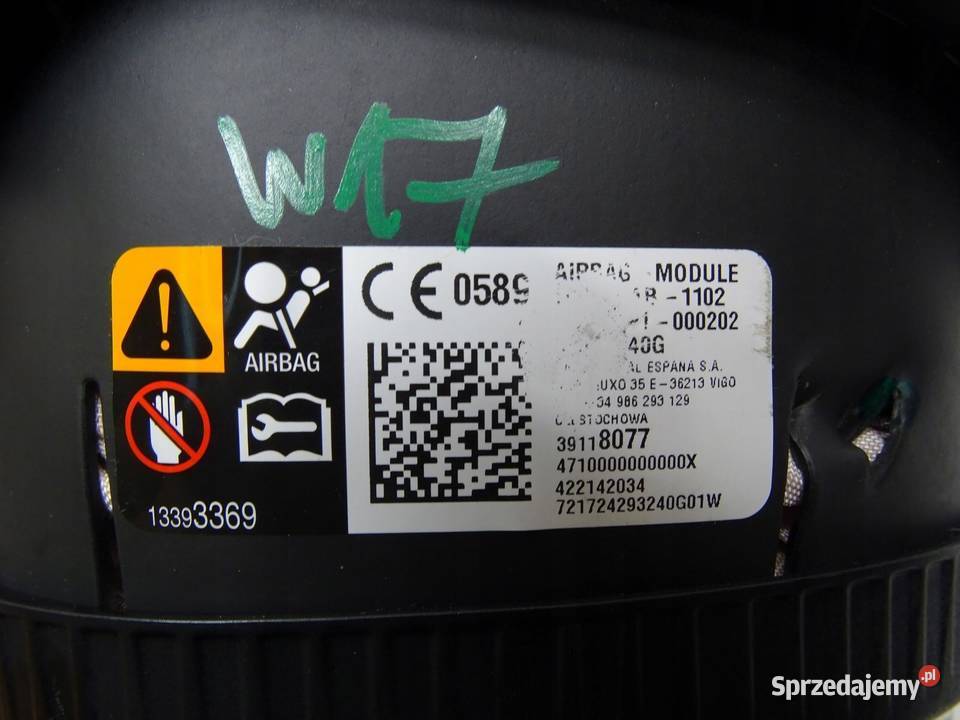 PODUSZKA AIRBAG KIEROWCY 39118077 OPEL ASTRA V K sprzedam