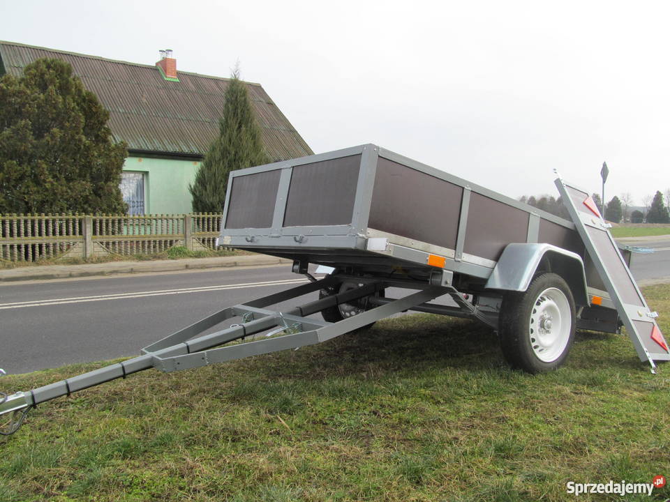 przyczepka samochodowa lekka 750 sam wywrotka Kościan