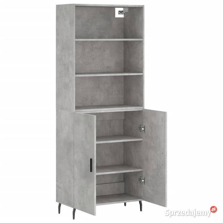 Witrynka szarość betonu 695x34x180 materiał mazowieckie Warszawa