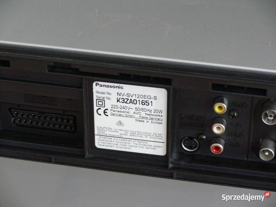 Magnetowid SVHS Panasonic NVSV120 HIFI stereo Jasło