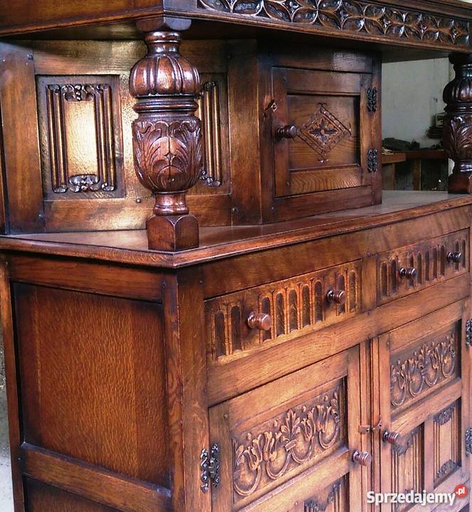 Komoda dębowa z I połXX w1910r Konopiska
