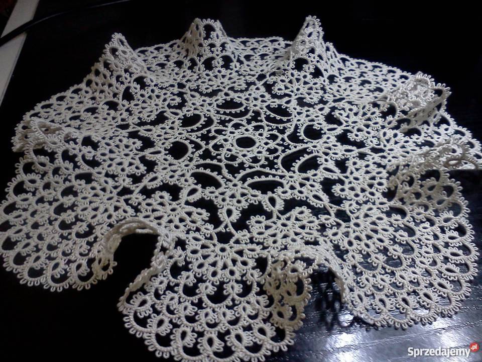 Serwetka frywolitkowa inny kolor małopolskie Wiśniowa