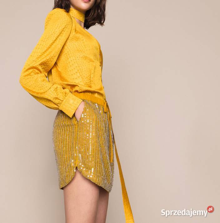 TWINSET KOSZULA BLUZKA ŻÓŁTA REGULAR FIT 38 M Rozmiar 38(M) Kalisz