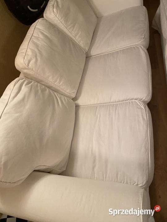 Sofa Ekrorp Ikea biała 3osobowa nierozkładana