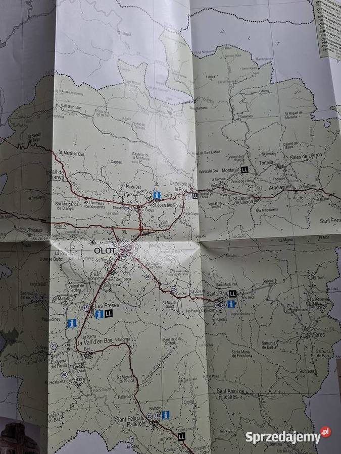 Hiszpania Olot plan miasta Kraków
