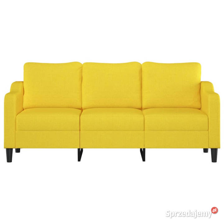 Sofa 3osobowa jasnożółta 180 tapicerowana Warszawa
