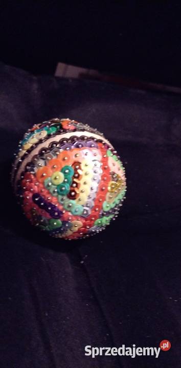 Jaja cekinowe 10 Rękodzieło Czarna