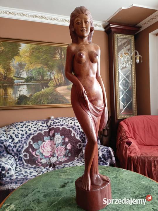 Rzeźba figurka kobieta akt drewniana Figurki i rzeźby podkarpackie Rzeszów sprzedam
